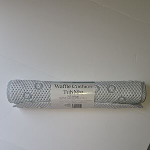 Comfort Bay White Waffle Cushion Tub Mat